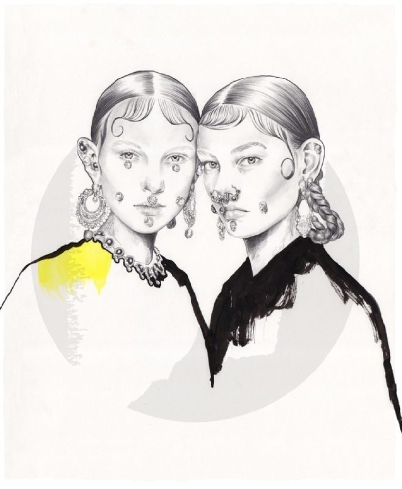 Ilustraciones creativas de Esra Roizi de Noruega que cambiarán por completo tu visión del mundo de la moda