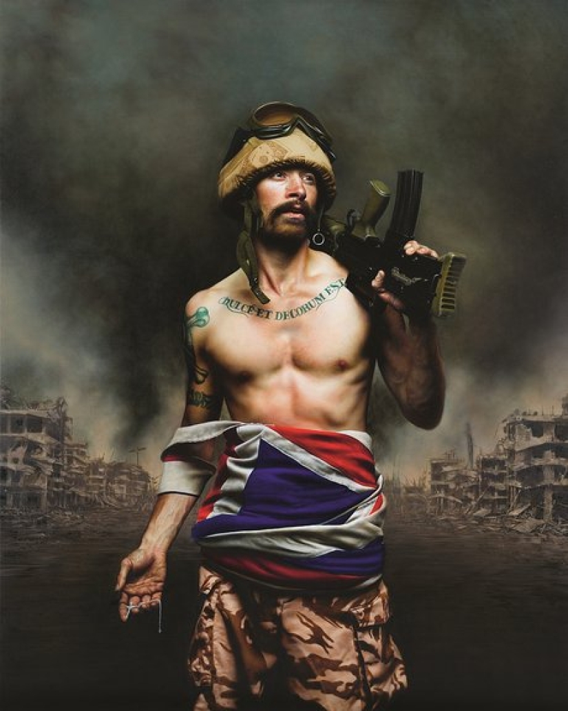 Images of contemporaries in the harsh Renaissance of Mitch Griffiths