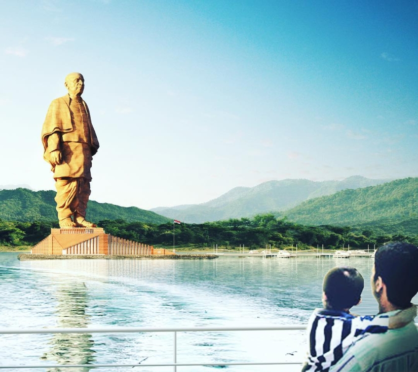 In India, the largest monument in the world is being completed — twice as tall as the Statue of Liberty