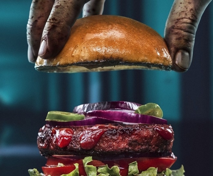In Sweden, a vegan burger with the taste of human flesh has been prepared