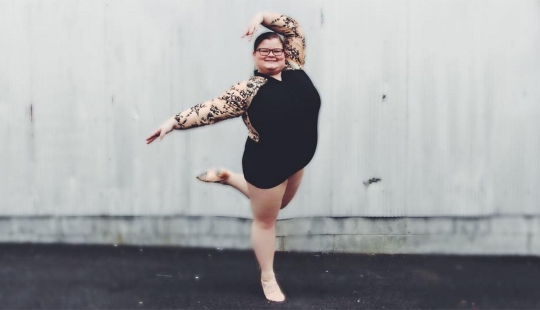 In the plus-size format: this ballerina proved to the world that she can also be graceful