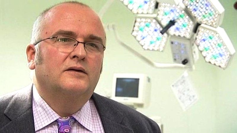 In the UK, the license of a surgeon who burned initials on the liver of patients was revoked