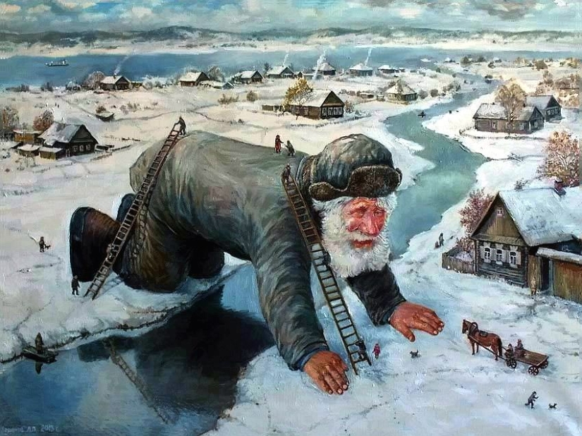 In winter, I especially want to fly… Ural artist Leonid Baranov