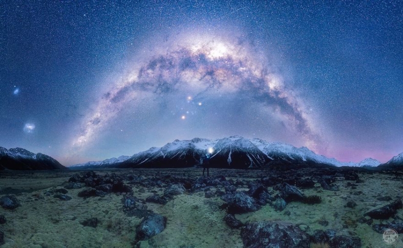 Incredible starry sky in New Zealand