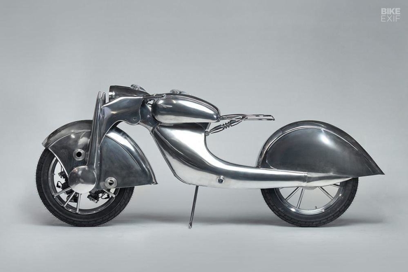 Incredibly beautiful motorcycle: replica of the German Killinger und Freund in Art Deco style