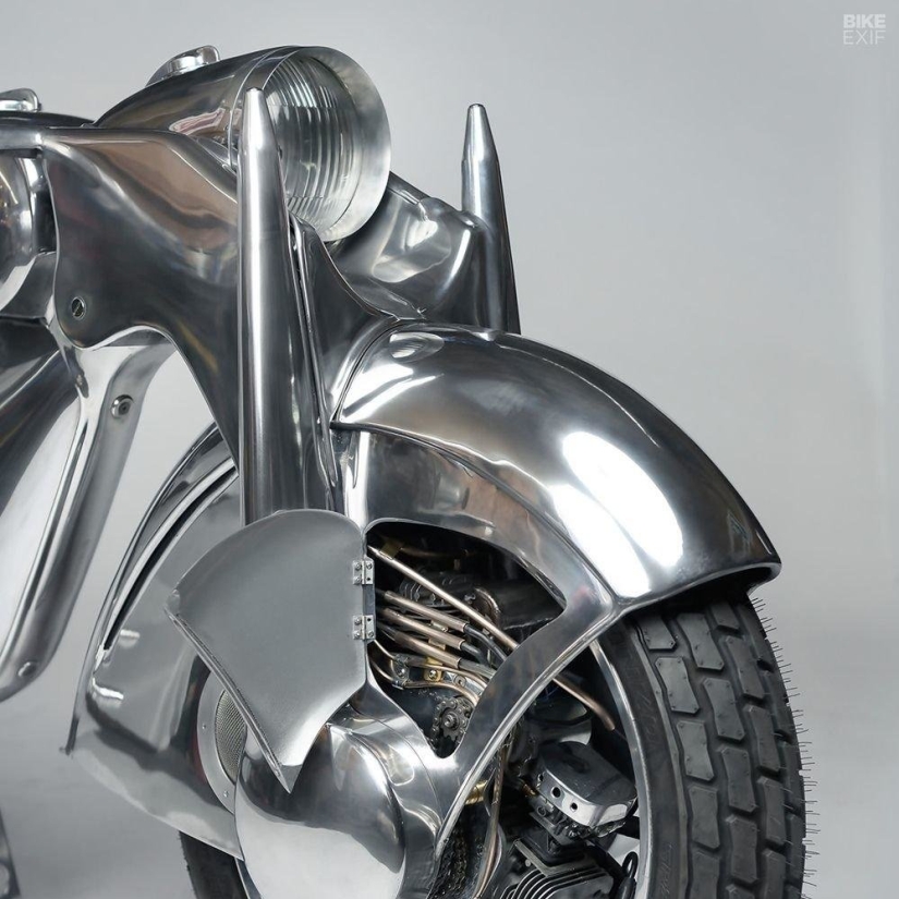 Incredibly beautiful motorcycle: replica of the German Killinger und Freund in Art Deco style