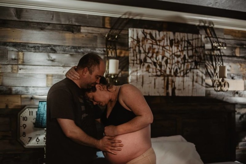 Incredibly emotional: photos of men who are present at childbirth