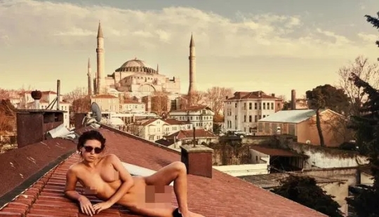 Infamous Playboy model faces jail for nude photo in Turkish mosque