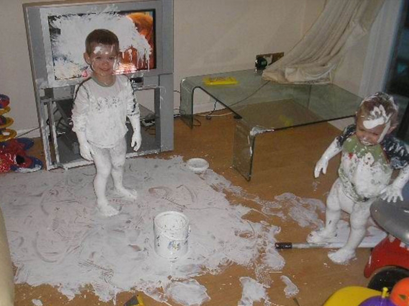 "Innocent" childish pranks. The funniest photo collection ever!
