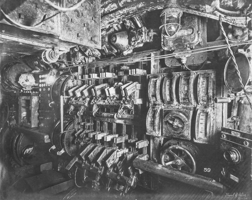 Inside a German World War I submarine