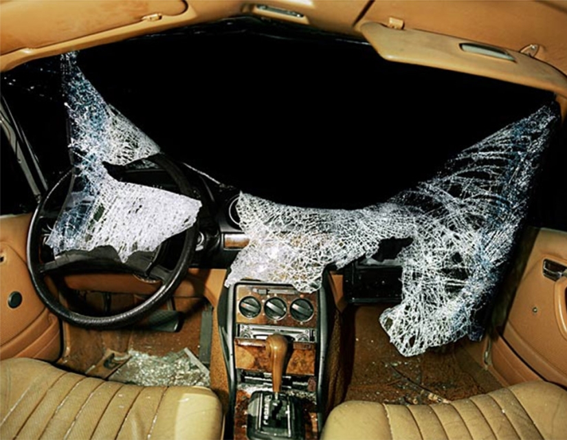 Inside cars that crashed in terrible accidents