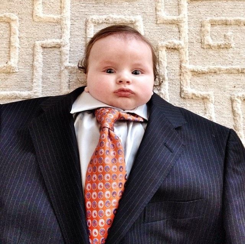 Instagram of the week: Funny kids in adult clothes