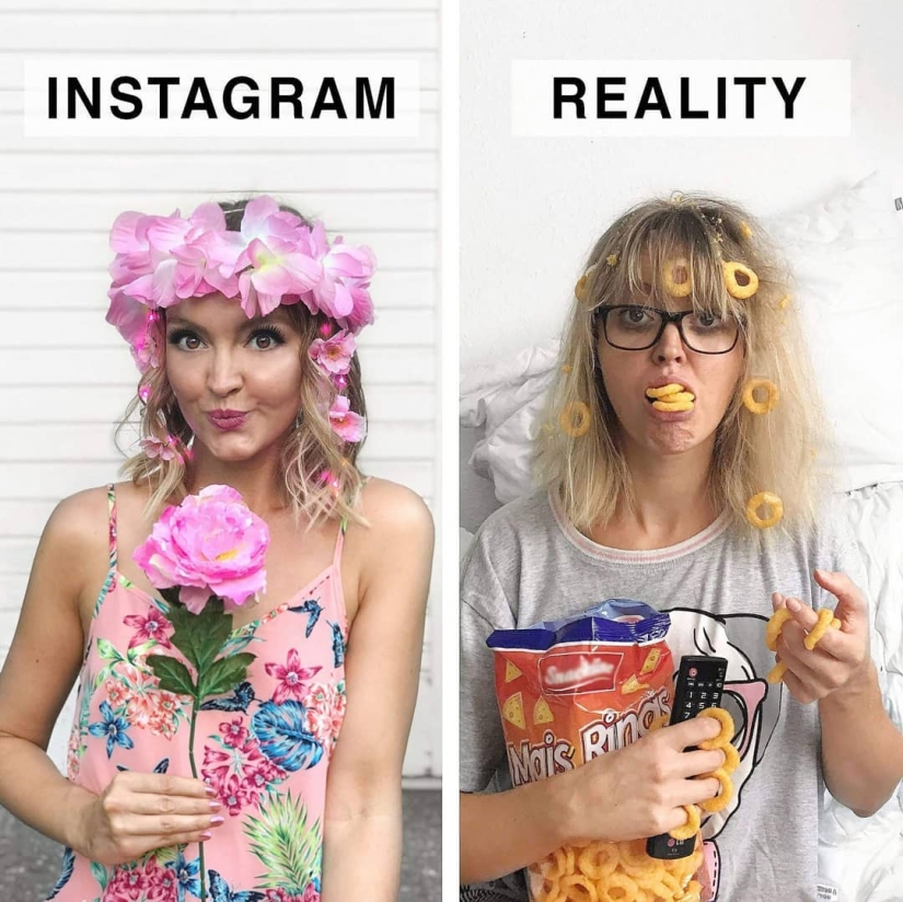 Instagram Vs Reality: funny German ridicules the perfect photo from social networks