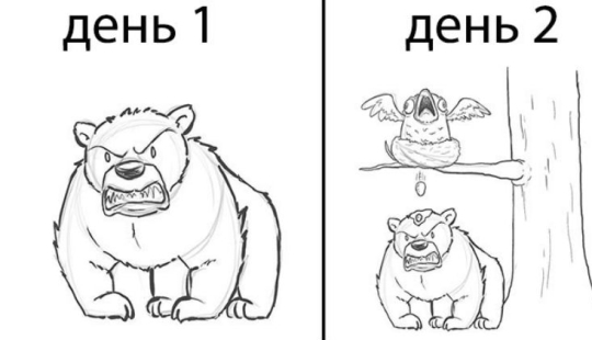 It all starts with a bear: the artist finished drawing one character every day, and that's what happened after 19 days