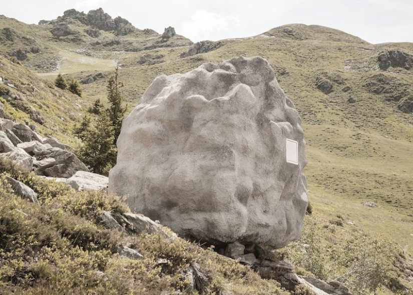 It's hard to guess what lies behind this stone