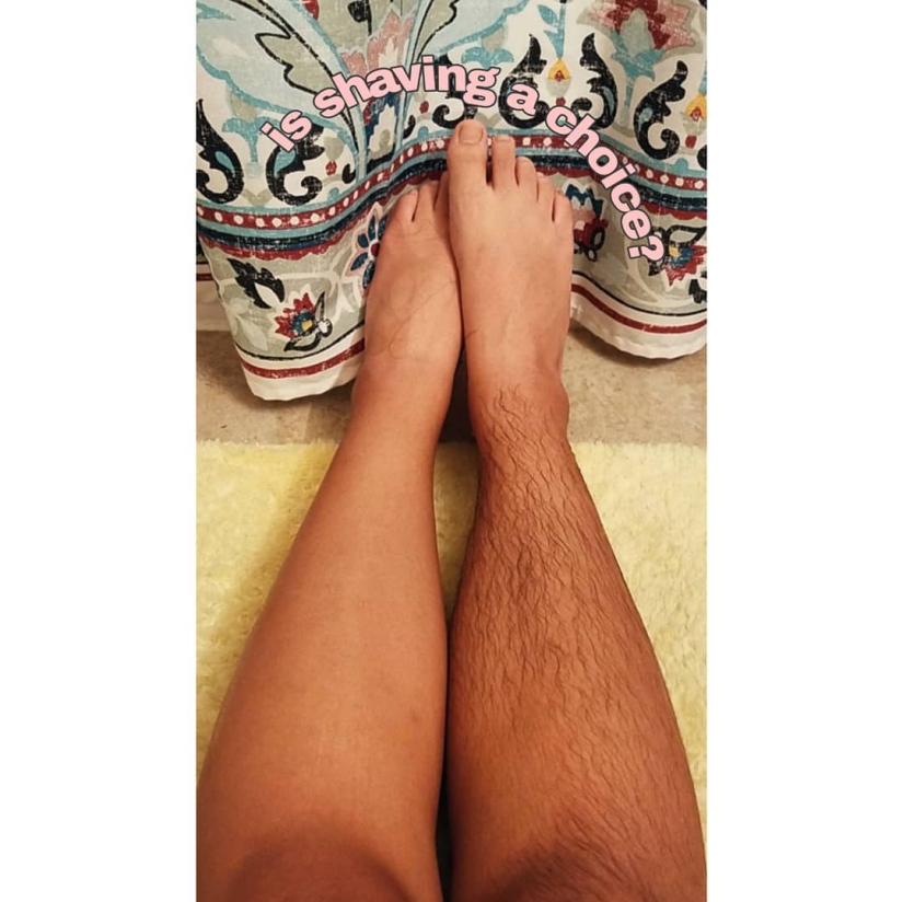 January-"volosar": women proudly show hairy legs and unshaven armpits on social networks