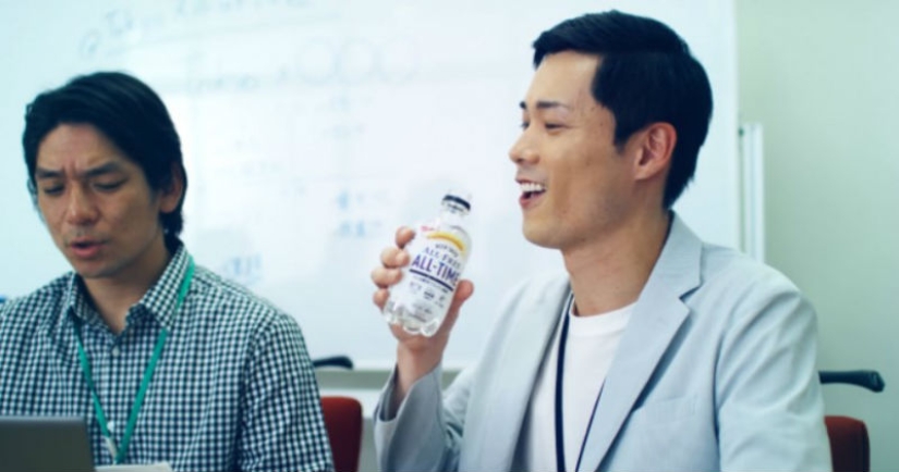 Japan has created a transparent beer that can be drunk in the office