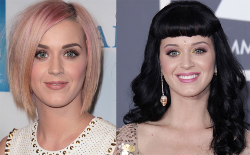 Katy Perry, Diane Von Teese and other blonde stars hiding their real hair color