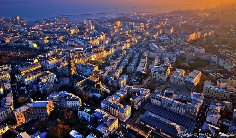 La belleza de Francia desde una altura