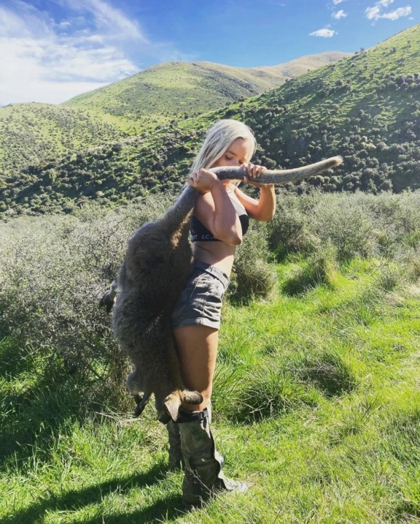 La cazadora fue duramente criticada por publicar fotos sinceras con presas