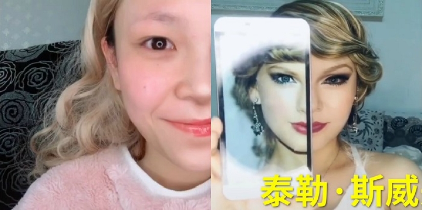 La maquilladora china se convierte mágicamente en Taylor Swift, Katy Perry y Rihanna