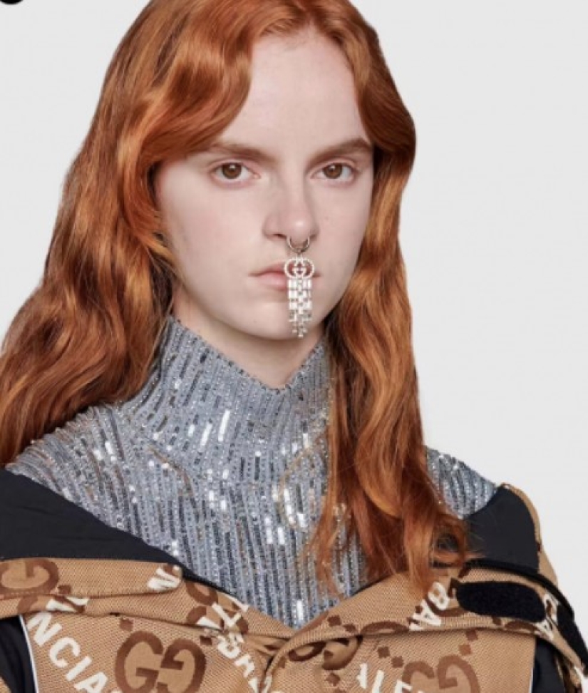 La marca Gucci presentó un" cac " para la nariz, capaz de contener las lágrimas