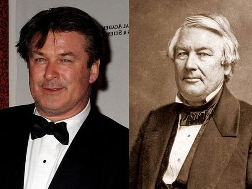 La sorprendente similitud de las celebridades de Hollywood y sus contrapartes históricas