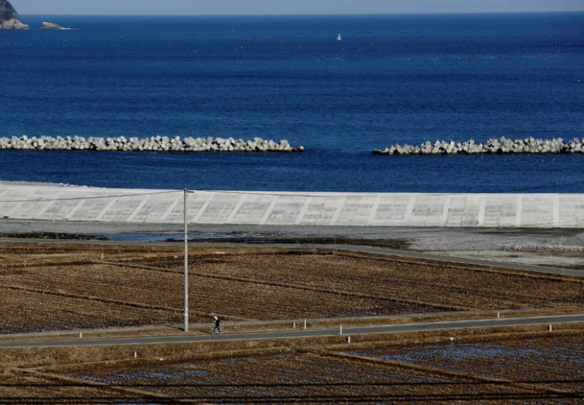 La vida es como en prisión: la costa de Japón, afectada por el tsunami de 2011, estaba rodeada por un muro de 12 metros
