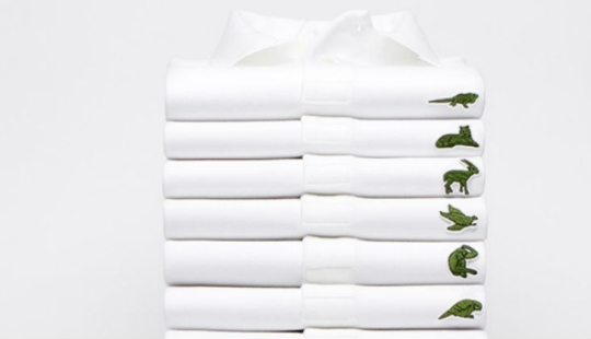 Lacoste will release a polo, where the crocodile on the logo will be replaced by endangered species of animals