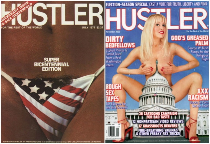 Las 10 portadas más escandalosas de la revista Hustler