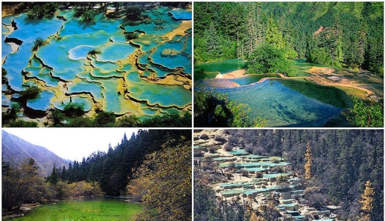 Las bellezas de Huanglong