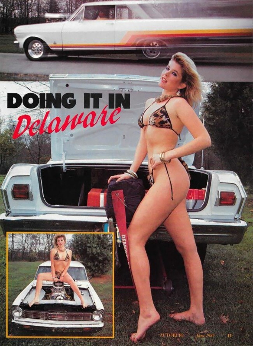 Las niñas y los coches de los 80: una colección de la emblemática revista fotos Autobuff