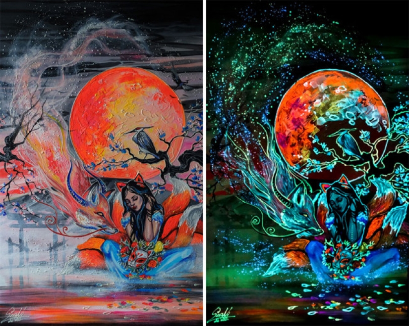 Las pinturas de Vivien Sanislo que se abren en la oscuridad de una manera nueva