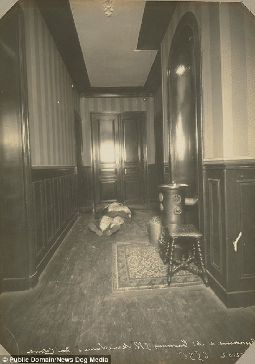 Las primeras fotos de la escena del crimen de 1904