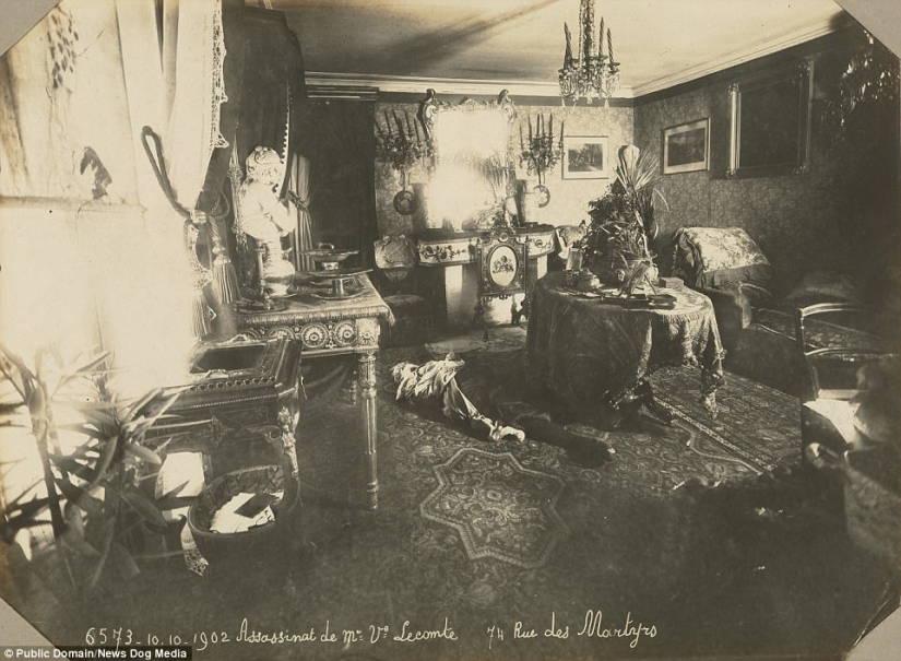 Las primeras fotos de la escena del crimen de 1904