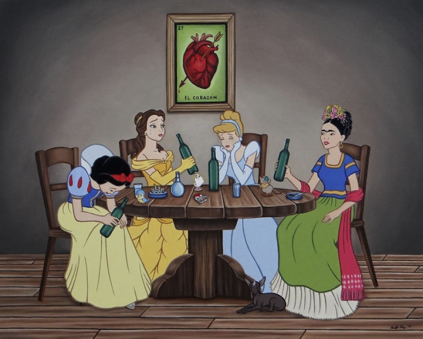 Las provocativas ilustraciones de personajes de Disney arruinarán tu infancia