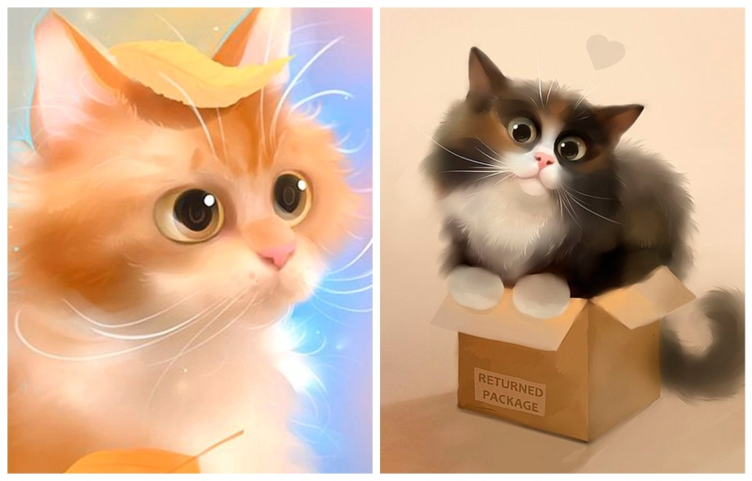 Latvian artist Richards Donskis and his adorable cats