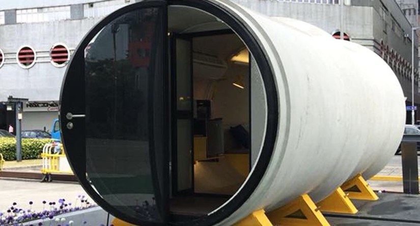 Life in a concrete pipe: in Hong Kong, it was proposed to build housing in water pipes