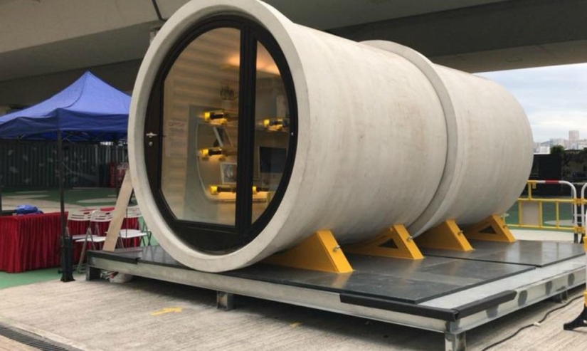 Life in a concrete pipe: in Hong Kong, it was proposed to build housing in water pipes