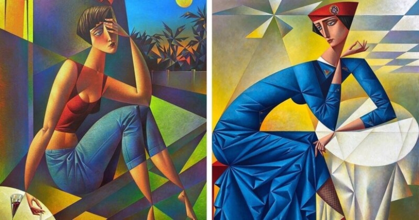 Lleno de tentación pinturas del artista de vanguardia ruso Georgy Kurasov