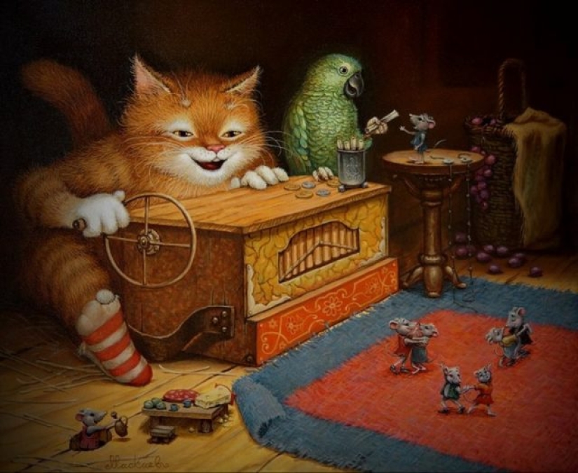 Los 8 gatos más divertidos del arte ruso contemporáneo