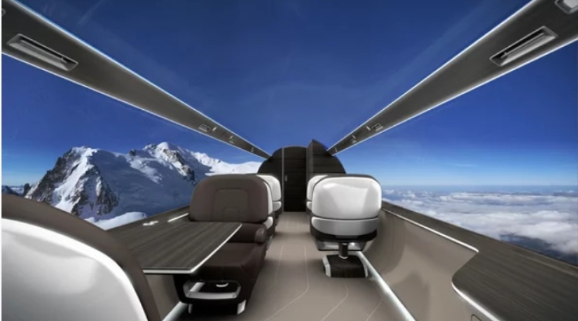 Los franceses están construyendo un avión sin ojos de buey, pero con una vista impresionante desde la cabina