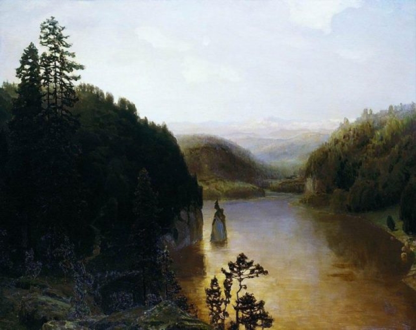 Los Montes Urales en las pinturas de artistas rusos.