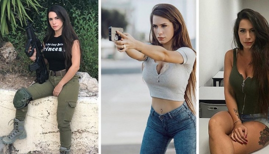 Love at the first shot: The 25-year-old "Queen of Guns" is in love with guns