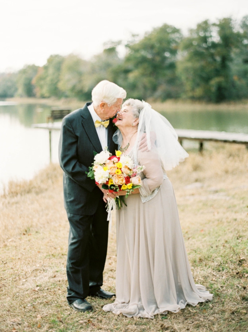 Love does not rust: a photo shoot of lovers who have been married for 63 years