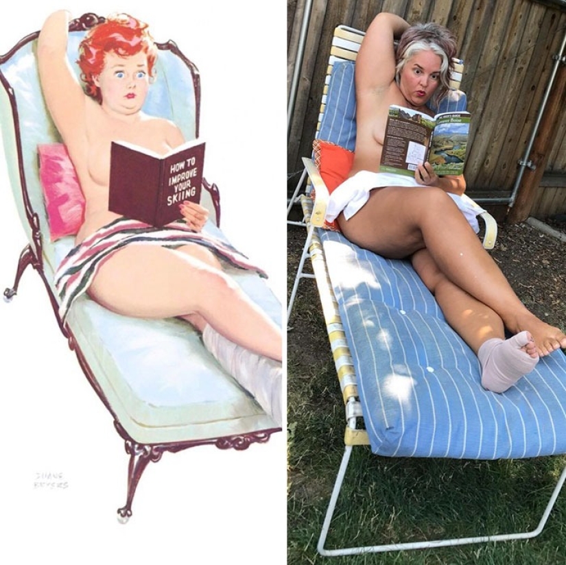Luxurious Hilda in a modern interpretation: a woman recreated the images of the famous pin-up BBW from the 50s