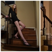 Macy Karrin, de 19 años, es la dueña de las piernas más largas del mundo