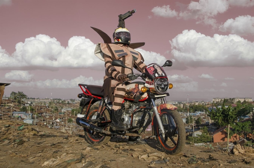 Mad Max and other tuned motorcycle taxi drivers from Nairobi