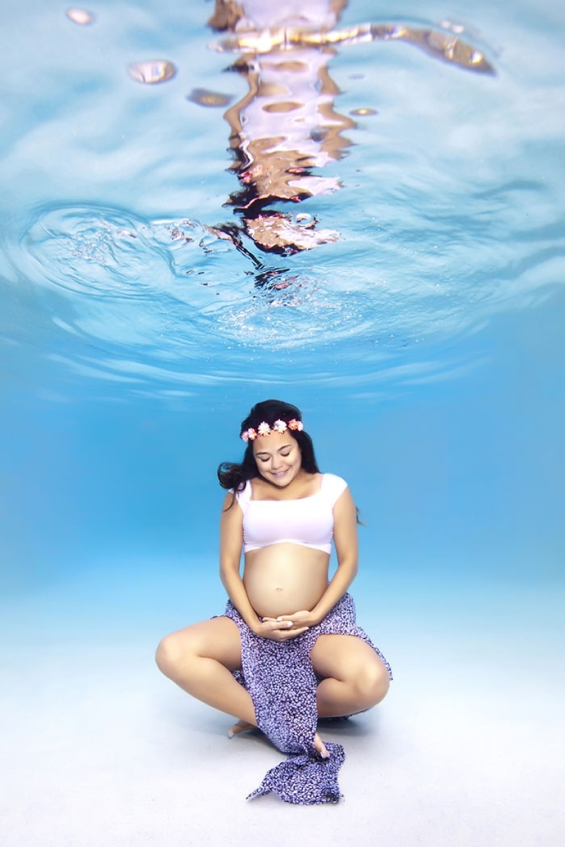 Mamás submarinas — fotos encantadoras del maestro estadounidense
