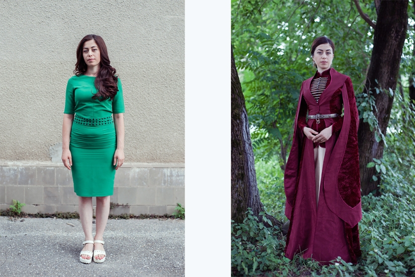 Mapping the Caucasus: how a person changes when he puts on a national costume